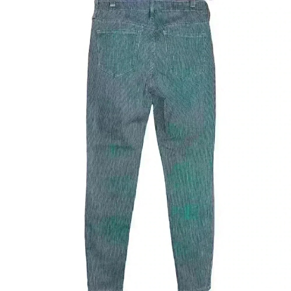 Old Navy Rockstar Sz 12 Super Skinny Mid Rise Pinstripe Button Fly Jeans - Picture 2 of 12